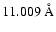 $11.009~{\rm\AA}$