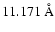 $11.171~{\rm\AA}$