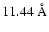 $11.44~{\rm\AA}$