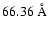 $66.36~{\rm\AA}$