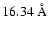 $16.34~{\rm\AA}$