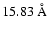 $15.83~{\rm\AA}$