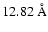 $12.82~{\rm\AA}$