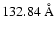 $132.84~{\rm\AA}$