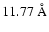 $11.77~{\rm\AA}$