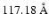 $117.18~{\rm\AA}$