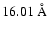 $16.01~{\rm\AA}$