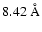 $8.42~{\rm\AA}$