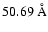 $50.69~{\rm\AA}$