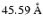 $45.59~{\rm\AA}$