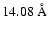 $14.08~{\rm\AA}$