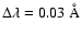 $\Delta\lambda=0.03~{\rm\AA}$