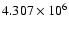$4.307 \times 10^6$