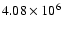$4.08 \times 10^6$