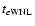 $t_{e\rm WNL}$