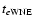 $t_{e\rm WNE}$