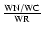 ${\rm WN/WC}\over {\rm WR}$