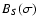 $B_S(\sigma)$
