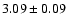 $3.09\pm0.09$