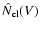 $\hat{N}_{\rm cl}(V)$