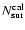 $N_{\rm sur}^{\rm cal} $