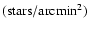 $({\rm stars/arcmin}^2)$