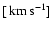 $[\ensuremath{\,\mbox{km}\,\mbox{s}^{-1}} ]$