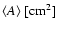$\langle A\rangle~[\mbox{cm}^2]$