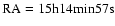 $\rm RA=15h14min57s$