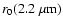 $r_{0}(2.2~\mu \textrm{m})$