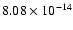 $8.08\times 10^{-14}$