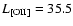 $L_{[{\rm OII}]}=35.5$
