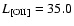 $L_{[{\rm OII}]}=35.0$
