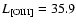 $L_{[{\rm OIII}]}=35.9$