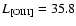 $L_{[{\rm OIII}]}=35.8$