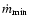 $\dot m_{\rm min}$