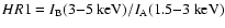 $HR1= I_{\rm B}(3{-}5~{\rm keV})/I_{\rm A}(1.5{-}3~{\rm keV})$