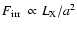 $F_{\rm irr}~\propto
L_{\rm X}/a^{2}$