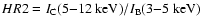 $HR2= I_{\rm C}(5{-}12~{\rm keV})/I_{\rm B}(3{-}5~{\rm keV})$