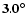 $\bf {3.0^{\circ}}$