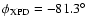 $\phi _{{\rm XPD}}=-81.3^{\circ }$