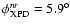 $\phi _{{\rm XPD}}^{nr}=5.9^{\circ }$