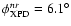 $\phi _{{\rm XPD}}^{nr}=6.1^{\circ }$