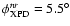 $\phi _{{\rm XPD}}^{nr}=5.5^{\circ }$