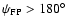 $\psi_{{\rm FP}}>180^{\circ}$