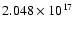 $2.048\times10^{17}$