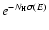 $e^{-N_{\rm H} \sigma(E)}$