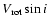 $V_{\rm rot}\sin
i$
