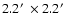 $2.2\hbox {$^\prime $ }\times 2.2\hbox {$^\prime $ }$