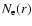 $N_{\rm e}(r)$